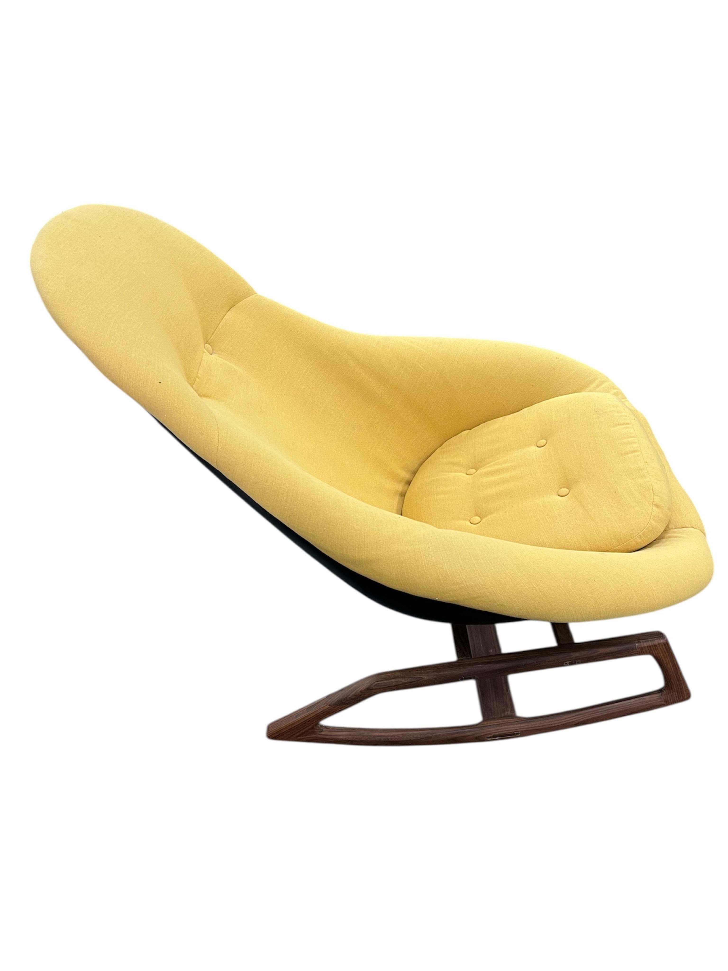 A Lurashell Gemini rocking chair, width 78cm, depth 84cm, height 92cm